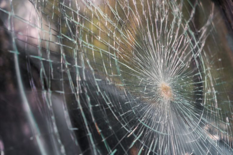 cracked glass